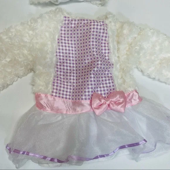 Lamb Sheep Costume Dress and Hat Size 12-24 months toddler kids - Picture 10 of 12